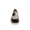 Ivoire0130a Ivoire 8B5116 Vernis Noir Cuir Beige Mocassins