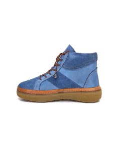 355-ivoire Ivoire 24721 Daim Bleu Bottines