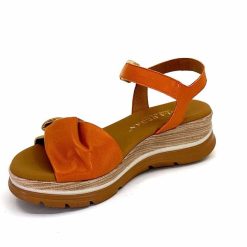 Paula Urban Paula Urban 24611 Cuir Orange Blanc Plateformes