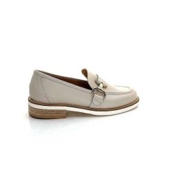 Ivoire0347b Ivoire K557 Cuir Creme Mocassins