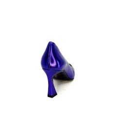 moon flower - enzo di martino Enzo Di Martino Eli 702 Cuir Metallique Violet Escarpins