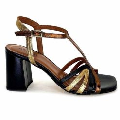 Ivoire0352 Ivoire K252 Mare 2 Cuir Noir Bronze Sandales