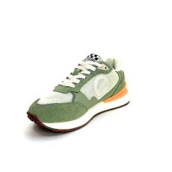 No Name No Name Tova Runner W Daim Vert Textile Vert Blanc Orange Baskets