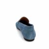 Ivoire0209b Ivoire 12807 Daim Bleu Jeans Mocassins