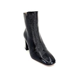 Ivoire0347b Ivoire Ch6556 Cuir Vernis Noir Bottines