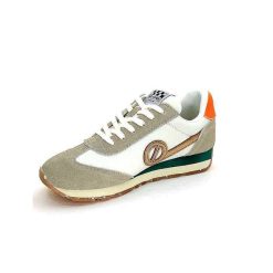 No Name No Name City Run Jogger W Daim Beige Orange Textile Blanc Baskets