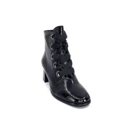 Regarde Le Ciel Regarde Le Ciel Ines 65 Cuir Vernis Noir Bottines