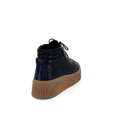 Ivoire0401a Baskets Ivoire 500-450 Cuir Noir Baskets