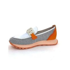 Hispanitas Hispanitas Hv 243461 Cuir Blanc Orange Mocassins