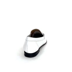 Ivoire0236a Ivoire 54564Dl Cuir Blanc Mocassins