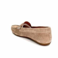 Ivoire0209b Ivoire 11163 Daim Taupe Mocassins