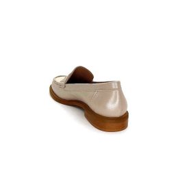 elisa lanci - lady shoes Ivoire Elsa N252 Cuir Beige Nacre Mocassins