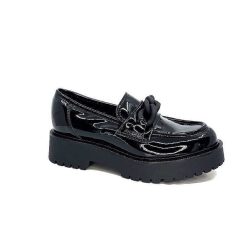 Ivoire0130a Ivoire 1M4158 Cuir Vernis Noir Mocassins