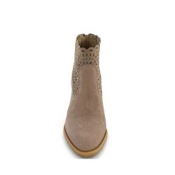 Myma Myma 7750 Chevre Velour Taupe Bottines Ete