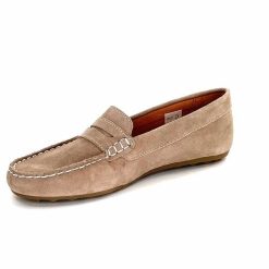 Ivoire0209b Ivoire 11163 Daim Taupe Mocassins