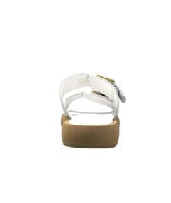 top tris srl Ivoire 8022-02 Cuir Blanc Mules