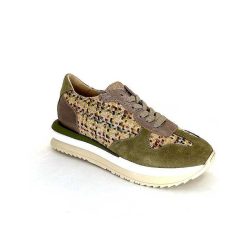 Requin Reqins Ursula Daim Kaki Raffia Multicolore Baskets