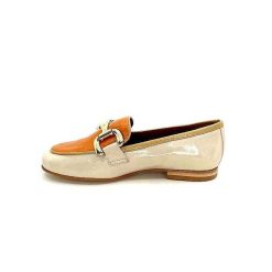 JHay Jhay 2213 Cuir Beige Orange Mocassins