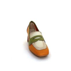 Hispanitas Hispanitas Chv 243277 Cuir Beige Orange Vert Mocassins