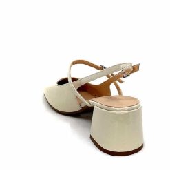 Ivoire0104a Ivoire A53097 Cuir Creme Escarpins