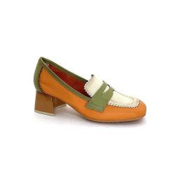 Hispanitas Hispanitas Chv 243277 Cuir Beige Orange Vert Mocassins