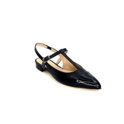 Ivoire0347b Ivoire Ch788 Cuir Noir Ballerines