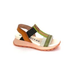 Hispanitas Hispanitas Chv 243308 Cuir Vert Orange Plateformes