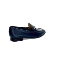 Ivoire0236a Ivoire 54564Dl Cuir Bleu Marine Mocassins