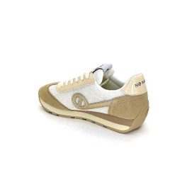 No Name No Name City Run Jogger W Daim Beige Textile Blanc Baskets