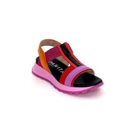 Hispanitas Hispanitas Chv 243308 Cuir Rouge Orange Fuschia Plateformes