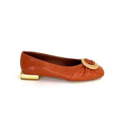 angel alarcon Angel Alarcon 24004 Cuir Orange Ballerines