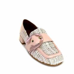 Philippe Morvan Philippe Morvan 5030 Pm01 Cuir & Textile Rose Mocassins