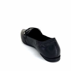 398-ivoire Ivoire M24066 Zb Cuir Noir Mocassins