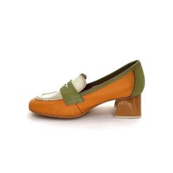 Hispanitas Hispanitas Chv 243277 Cuir Beige Orange Vert Mocassins