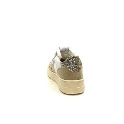 Victoria Victoria 12571119 Cuir Blanc Daim Beige Baskets