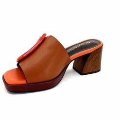 noa harmon Noa Harmon 9678M07 Cuir Multi Marron Orange Mules