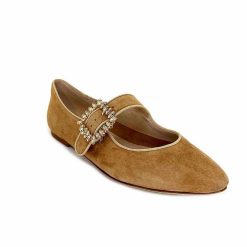 Ivoire0532 Ivoire H447 Sf28 Daim Camel Ballerines