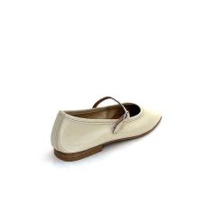 We Do Ivoire 55362 Cuir Beige Ballerines