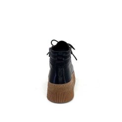 Ivoire0401a Baskets Ivoire 500-450 Cuir Noir Baskets