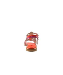 ivoire-395 Ivoire E10433 Cuir Orange Rose Sandales