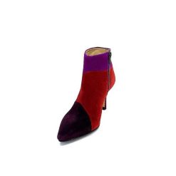 l'arianna L'Arianna Tr1672 Daim Prune Rouge Fushia Bottines