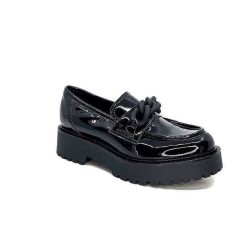 Ivoire0130a Ivoire 1M4158 Cuir Vernis Noir Mocassins