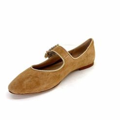 Ivoire0532 Ivoire H447 Sf28 Daim Camel Ballerines