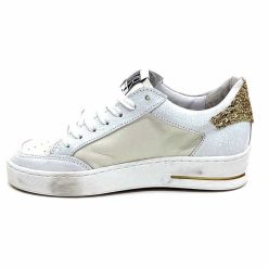 Semerdjian Semerdjian Smr Noubar 11464 Cuir Blanc Glitter Or Baskets