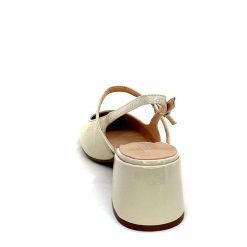 Ivoire0104a Ivoire A53097 Cuir Creme Escarpins