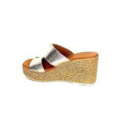 oh my sandals - innova footwear Ivoire 5458 Cuir Or Mules