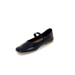 We Do Ivoire 55362 Cuir Noir Ballerines