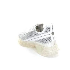 Steve Madden Steve Madden Maxima R Textile Blanc Strass Baskets