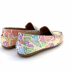 Ivoire0209b Ivoire 10322 Anilina Cuir Beige Multicolore Mocassins