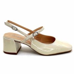 Ivoire0104a Ivoire A53097 Cuir Creme Escarpins